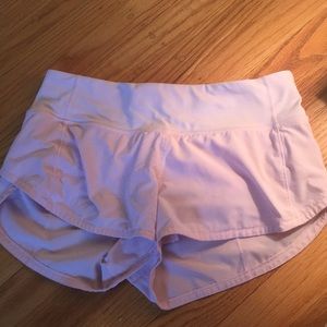 Pink lululemon shorts